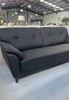 Miller Half Leather Sofa 3 Seater  200W 